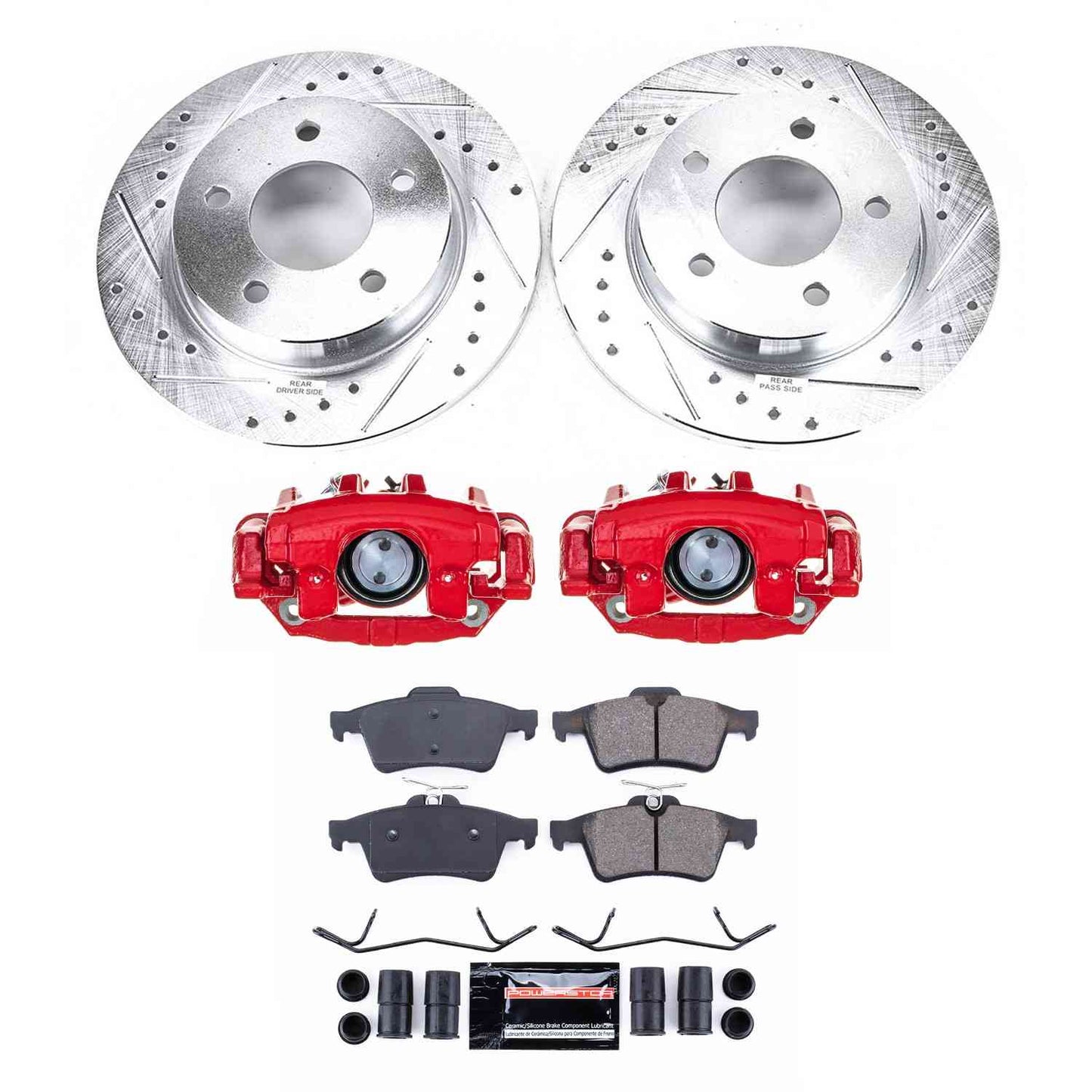 PowerStop Power Stop 06-09 Mazda 3 Rear Z23 Evolution Kit W/Cals KC123