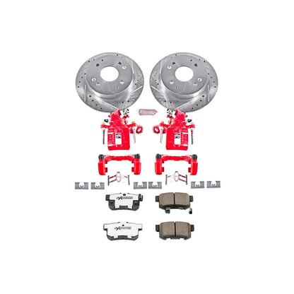 PowerStop Power Stop 13-15 Acura ILX Rear Z26 Street Warrior Brake Kit w/Calipers KC1243-26