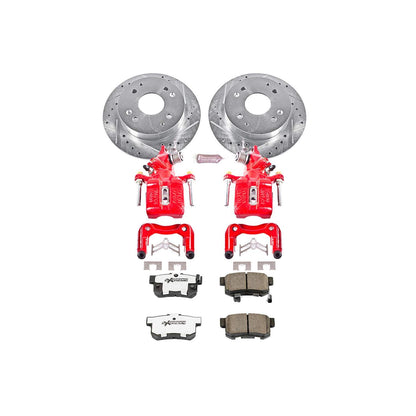 PowerStop Power Stop 98-02 Honda Accord Rear Z26 Street Warrior Brake Kit w/Calipers KC1244-26