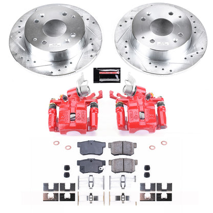 PowerStop Power Stop 98-02 Honda Accord Z23 Evolution Kit w/ Calipers - Rear KC1244B