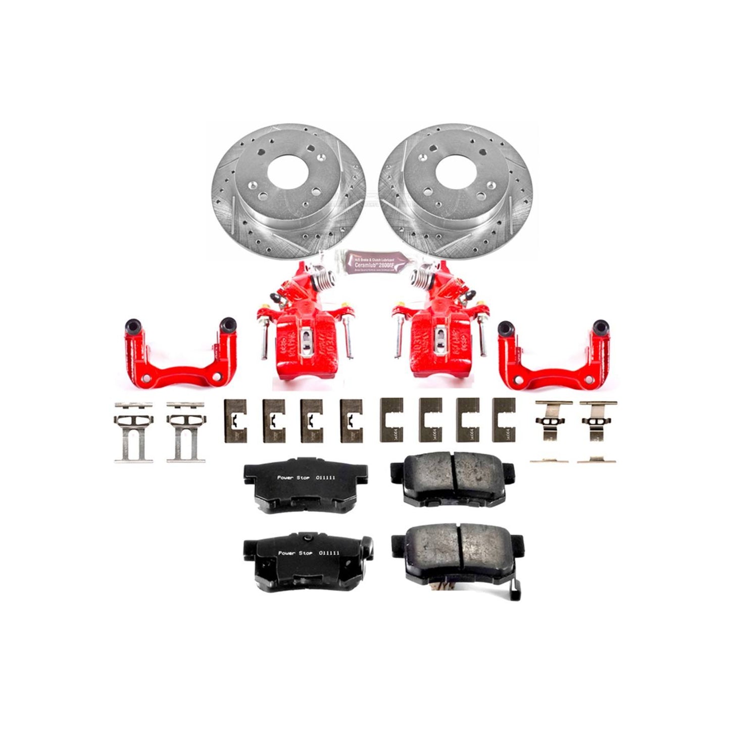PowerStop Power Stop 98-02 Honda Accord Z23 Evolution Kit w/ Calipers - Rear KC1244
