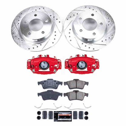 PowerStop Power Stop 04-05 Mazda 3 Rear Z23 Evolution Kit W/Cals KC124