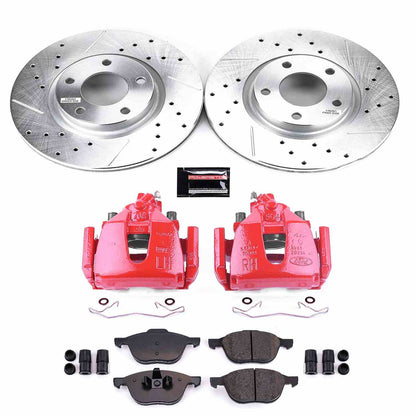 PowerStop Power Stop 09-10 Mazda 3 Z23 Evolution Kit w/ Calipers - Front KC125A