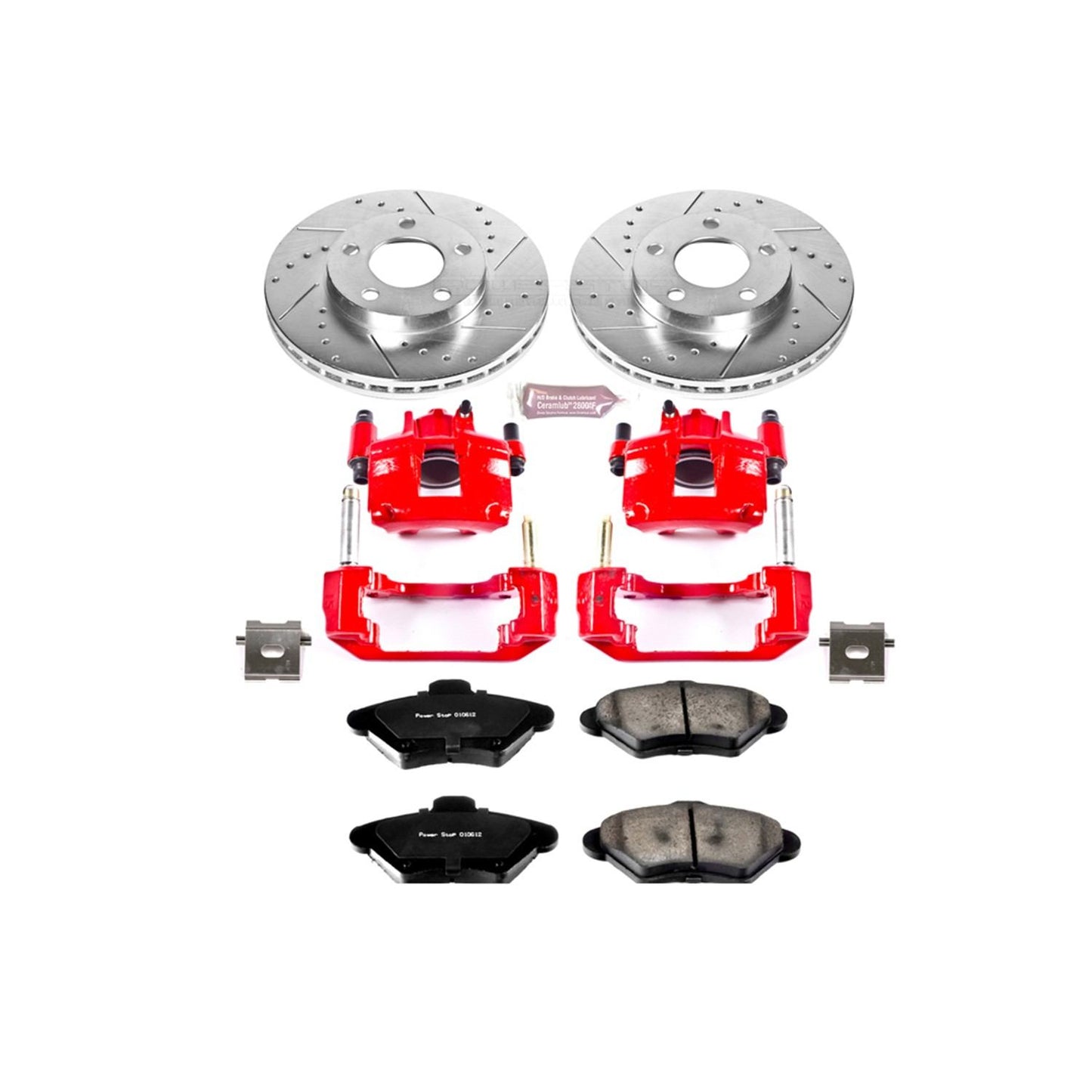 PowerStop Power Stop 94-98 Ford Mustang Z23 Evolution Kit w/ Calipers - Front KC1299