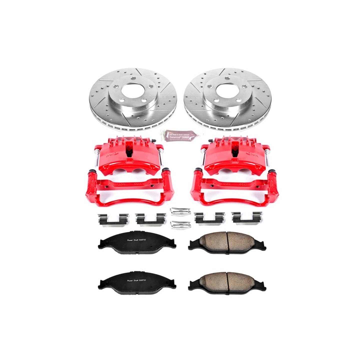 PowerStop Power Stop 99-02 Ford Mustang Z23 Evolution Kit w/ Calipers - Front KC1301