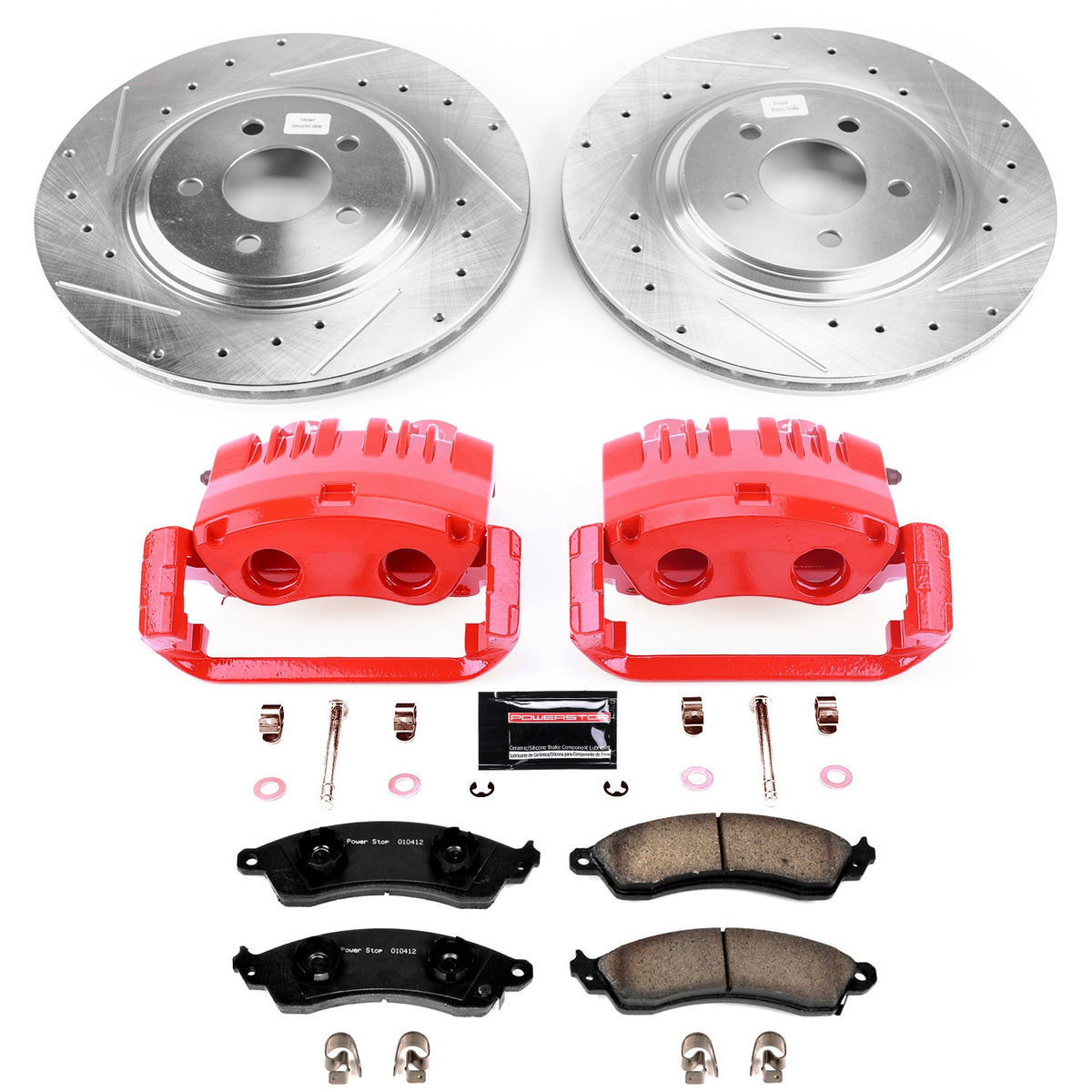 PowerStop Power Stop 1999 Ford Mustang Z23 Evolution Kit w/ Calipers - Front KC1304C