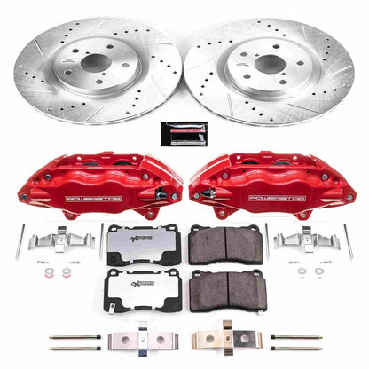 PowerStop Power Stop 05-14 Subaru Impreza Front Z26 Street Warrior Brake Kit w/Calipers KC131-26