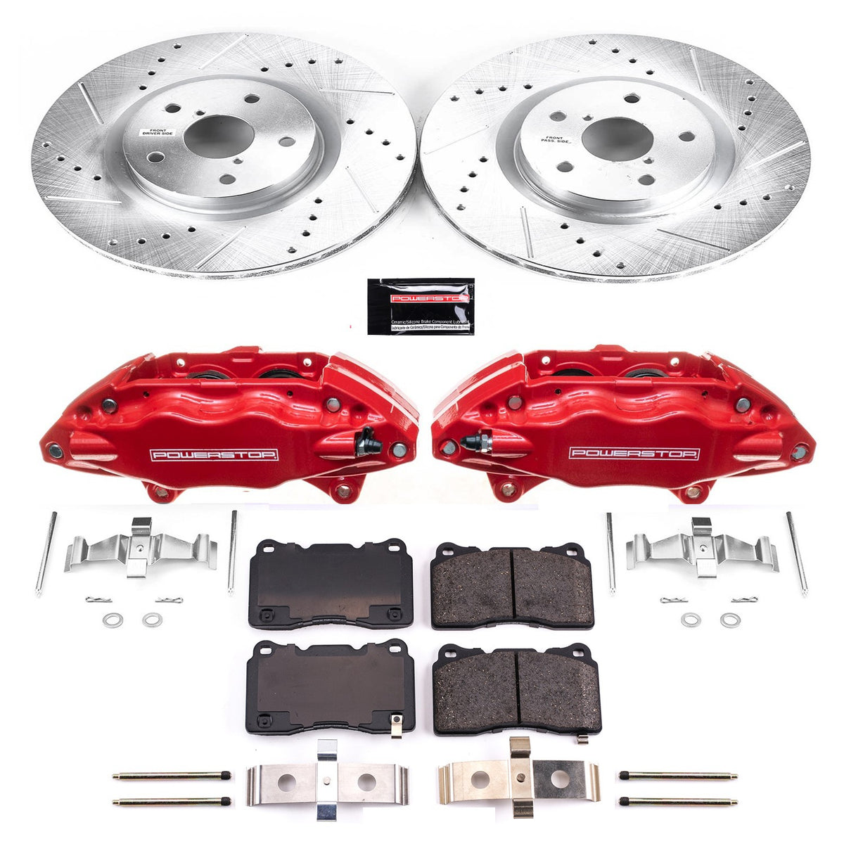 PowerStop Power Stop 05-14 Subaru Impreza Z23 Evolution Kit w/ Calipers - Front KC131