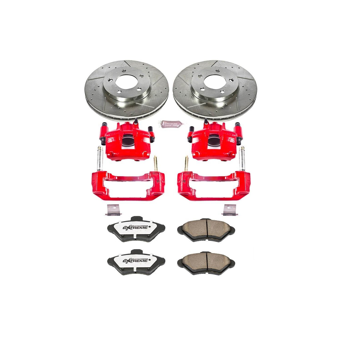 PowerStop Power Stop 93-97 Ford Thunderbird Front Z26 Street Warrior Brake Kit w/Calipers KC1325-26