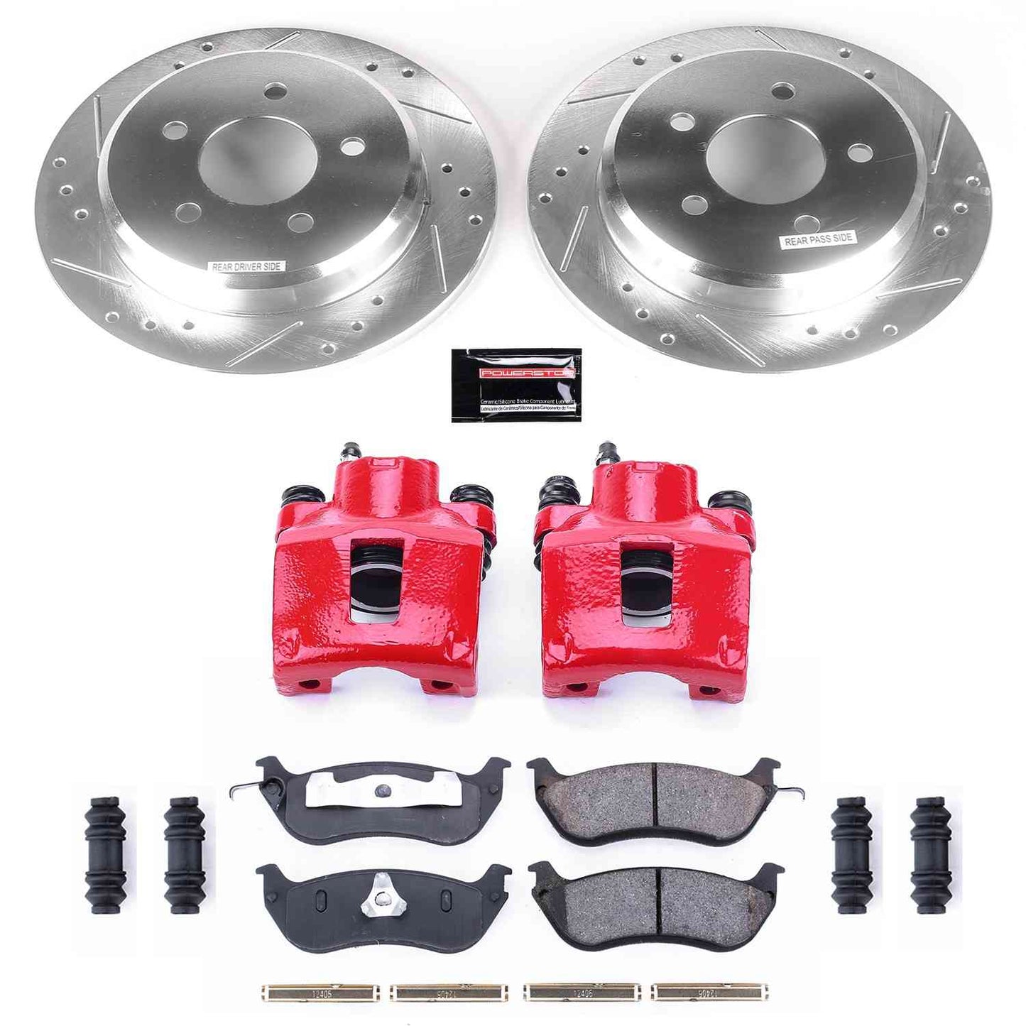 PowerStop Power Stop 96-02 Ford Crown Victoria Z23 Evolution Kit w/ Calipers - Rear KC1331