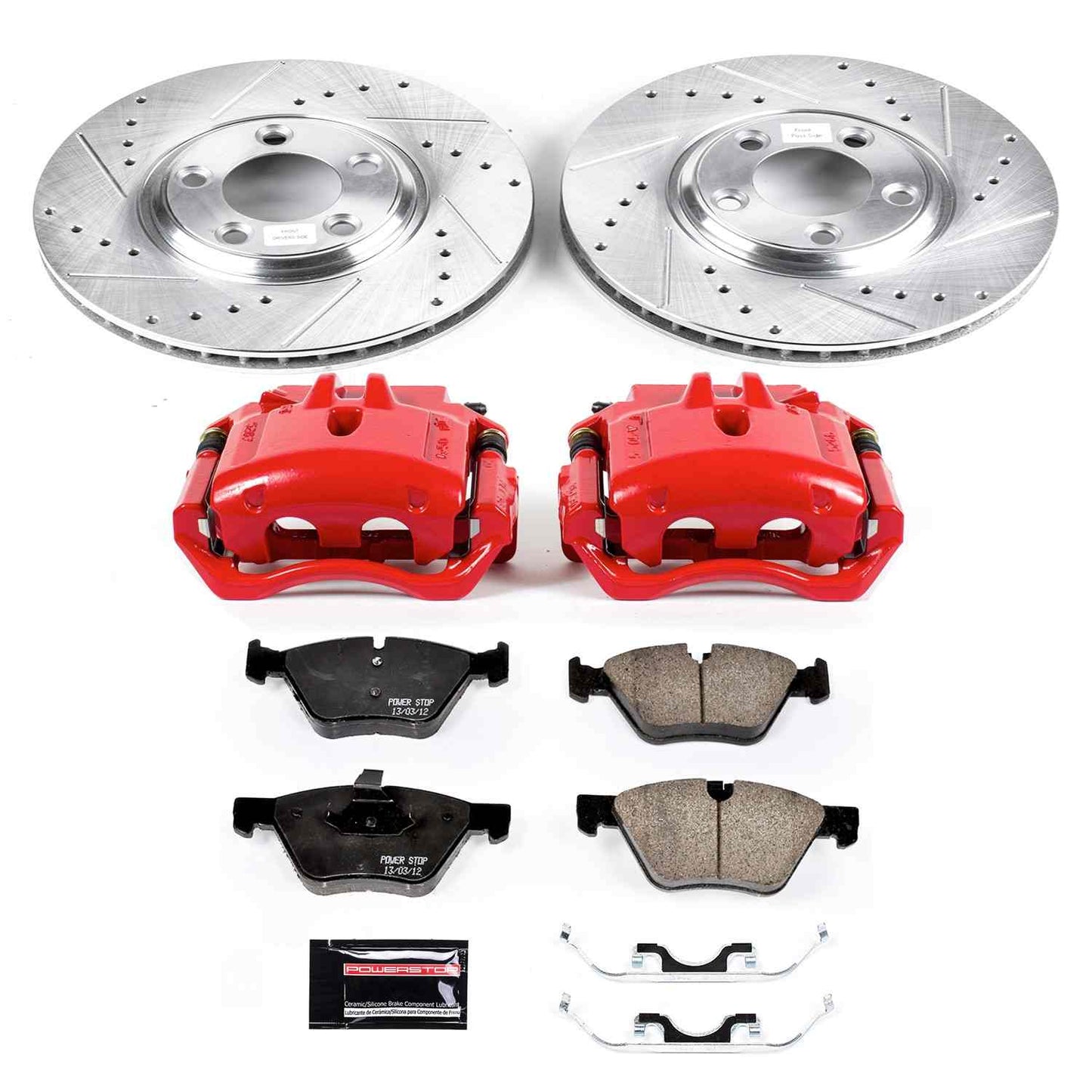 PowerStop Power Stop 2005 Jaguar S-Type Z23 Evolution Kit w/ Calipers - Front KC1349