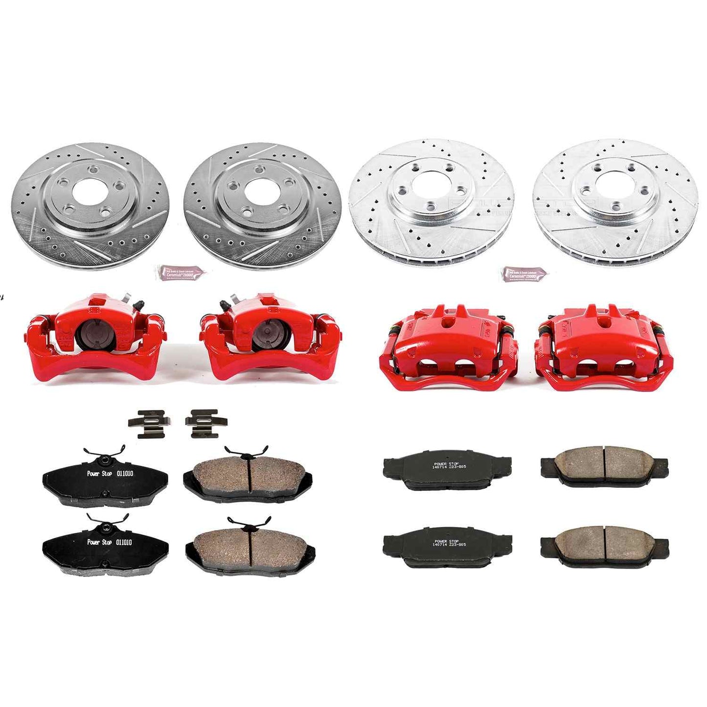 PowerStop Power Stop 02-05 Ford Thunderbird Z23 Evolution Kit w/ Calipers - Front and Rear KC1352