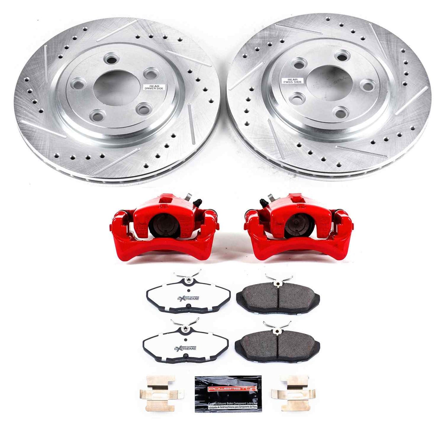 PowerStop Power Stop 02-05 Ford Thunderbird Rear Z26 Street Warrior Brake Kit w/Calipers KC1360-26
