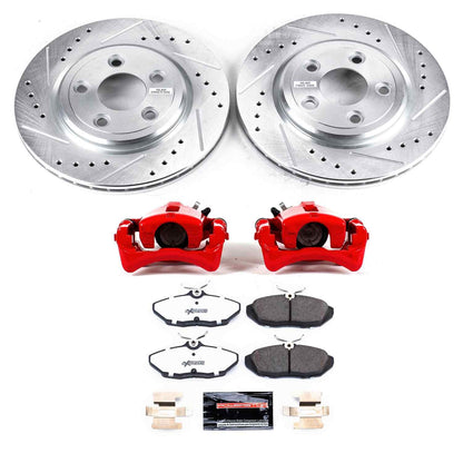 PowerStop Power Stop 02-05 Ford Thunderbird Rear Z26 Street Warrior Brake Kit w/Calipers KC1360-26