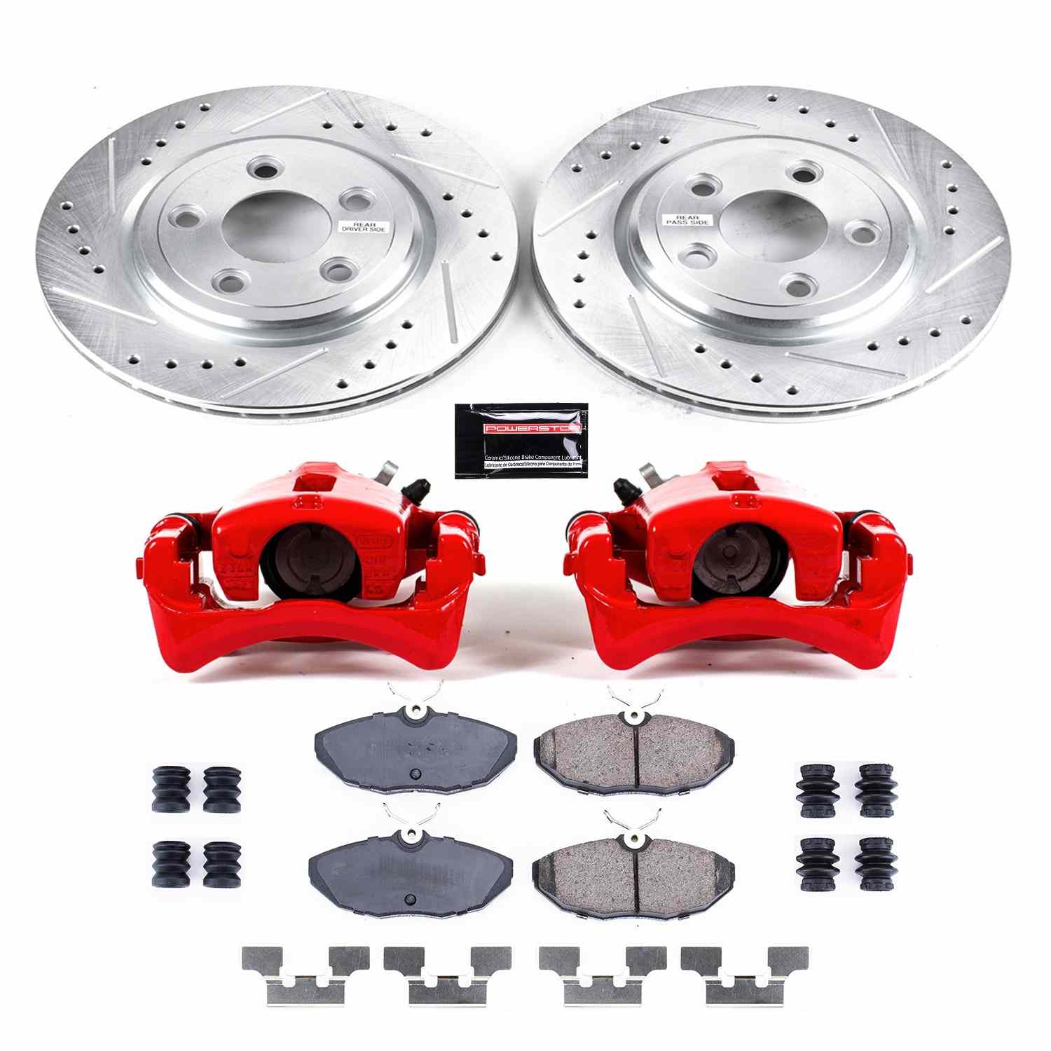 PowerStop Power Stop 00-02 Lincoln LS Z23 Evolution Kit w/ Calipers - Rear KC1361