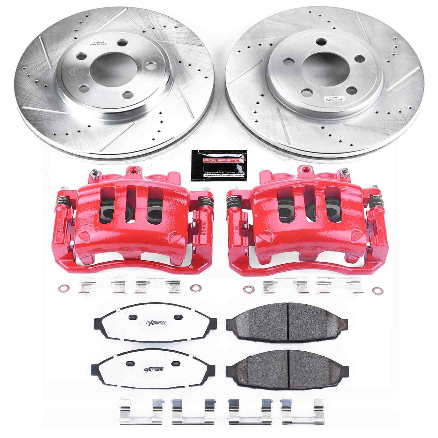 PowerStop Power Stop 03-11 Ford Crown Victoria Front Z26 Street Warrior Brake Kit w/Calipers KC1364-26