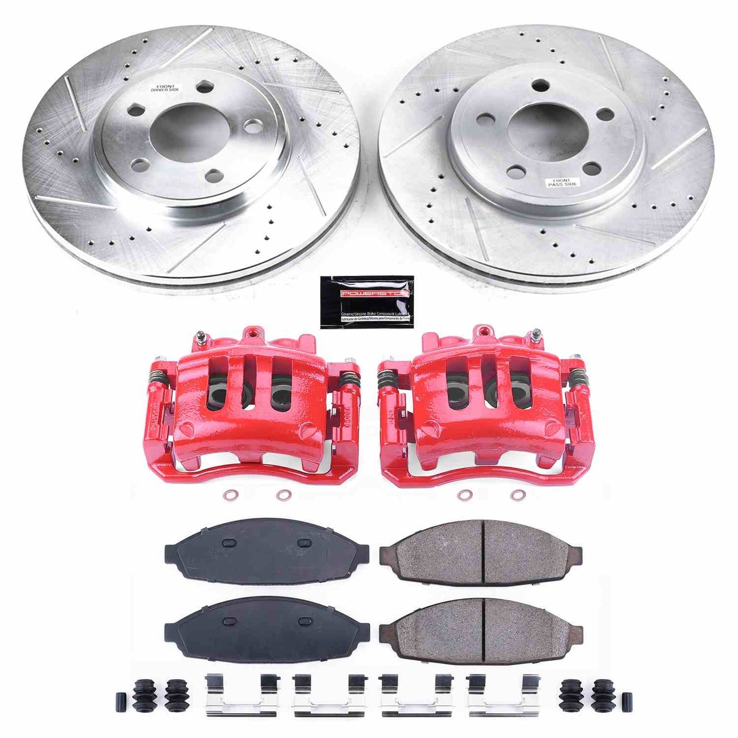 PowerStop Power Stop 03-11 Ford Crown Victoria Z23 Evolution Kit w/ Calipers - Front KC1364