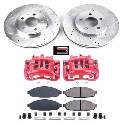 PowerStop Power Stop 03-11 Ford Crown Victoria Z23 Evolution Kit w/ Calipers - Front KC1364