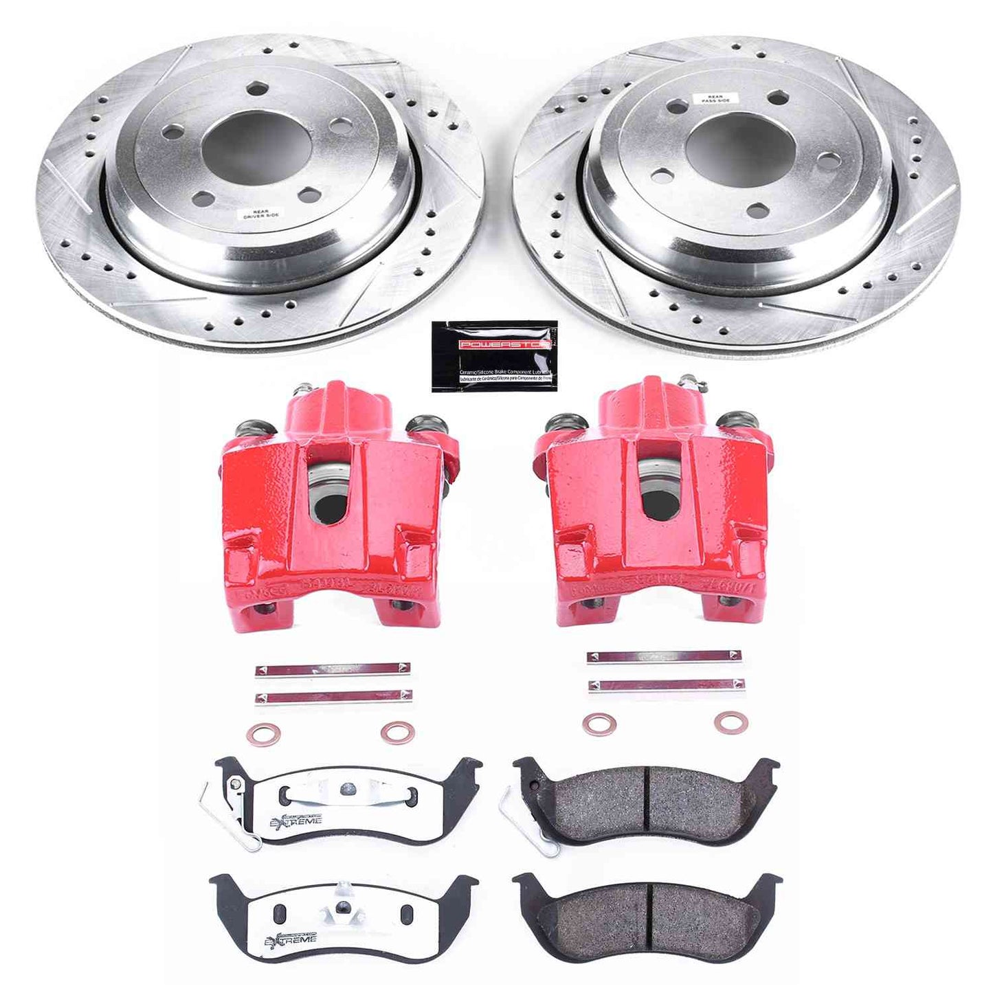 PowerStop Power Stop 03-11 Ford Crown Victoria Rear Z26 Street Warrior Brake Kit w/Calipers KC1368-26