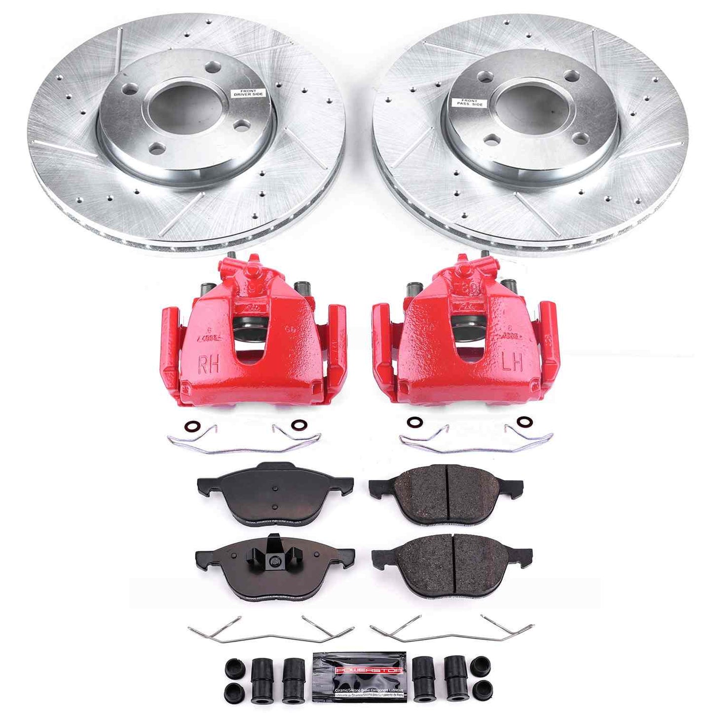 PowerStop Power Stop 05-07 Ford Focus Z23 Evolution Kit w/ Calipers - Front KC1377