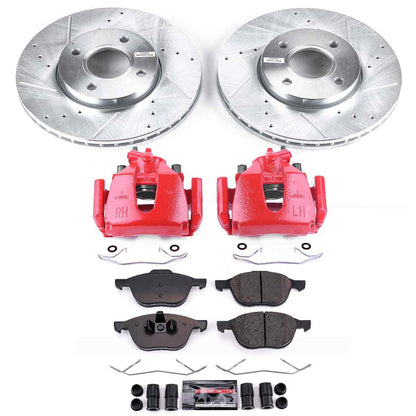 PowerStop Power Stop 05-07 Ford Focus Z23 Evolution Kit w/ Calipers - Front KC1377
