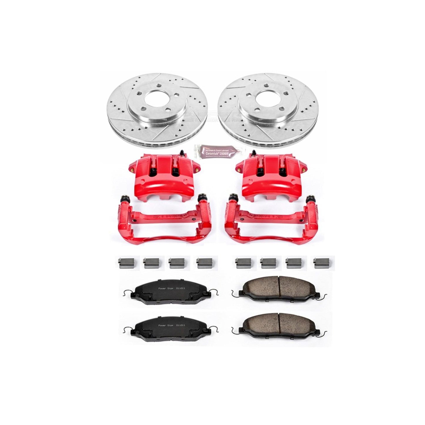 PowerStop Power Stop 05-10 Ford Mustang Z23 Evolution Kit w/ Calipers - Front KC1382