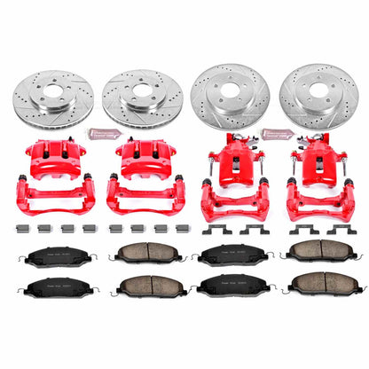 PowerStop Power Stop 05-10 Ford Mustang Z23 Evolution Kit w/ Calipers - Front and Rear KC1383