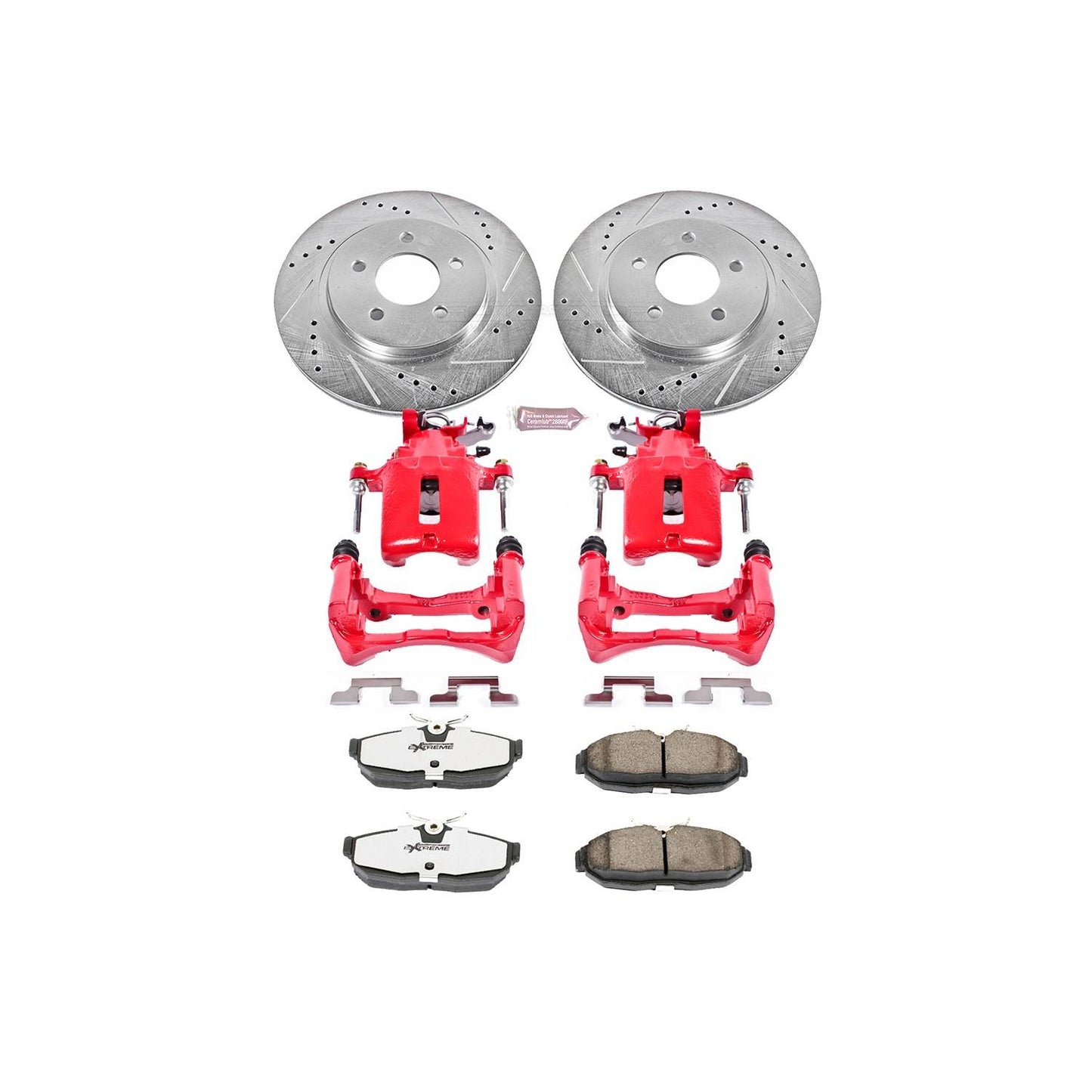 PowerStop Power Stop 05-11 Ford Mustang Rear Z26 Street Warrior Brake Kit w/Calipers KC1384-26