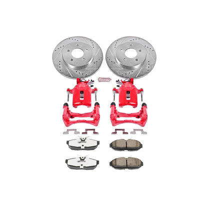 PowerStop Power Stop 05-11 Ford Mustang Rear Z26 Street Warrior Brake Kit w/Calipers KC1384-26
