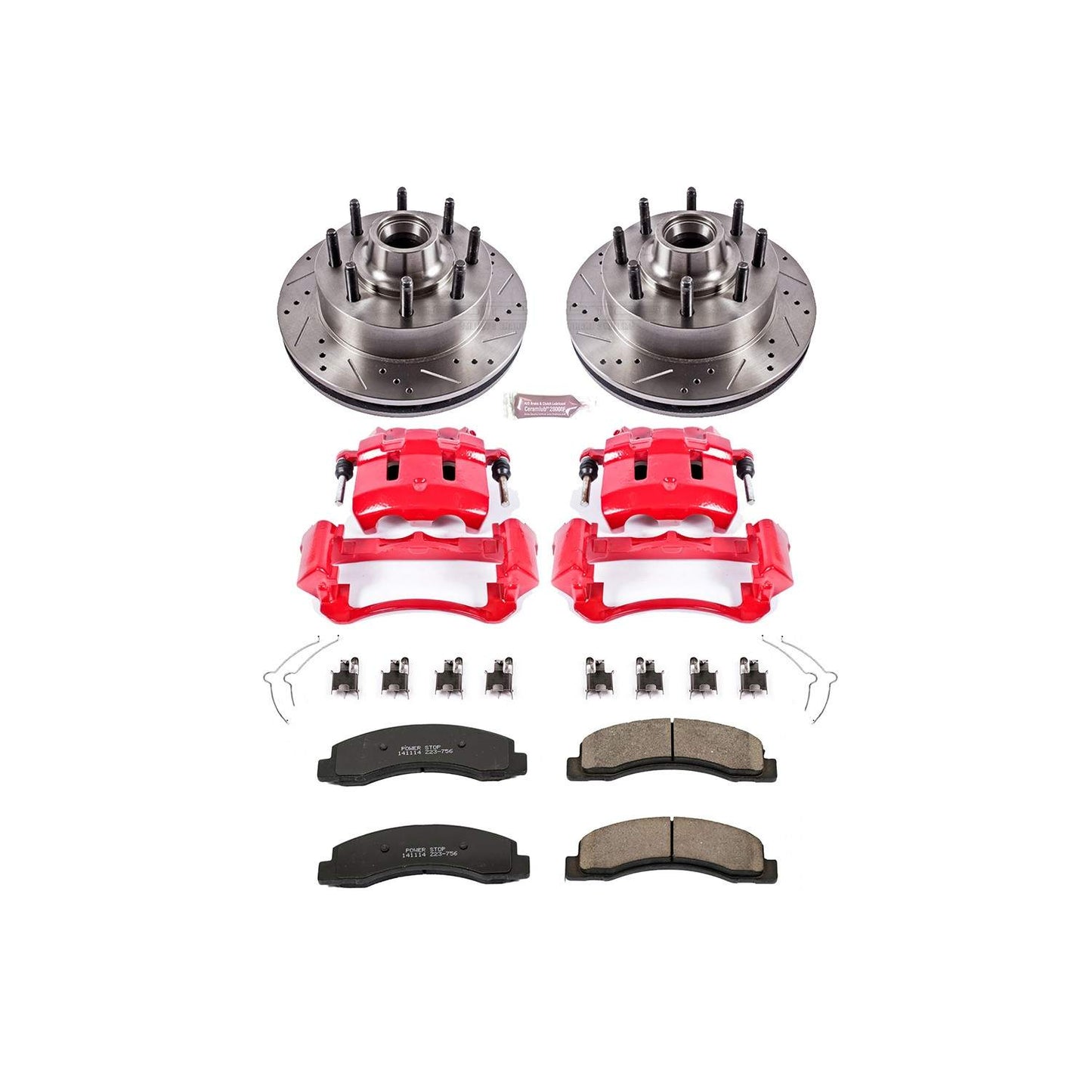 PowerStop Power Stop 03-05 Ford Excursion Z23 Evolution Kit w/ Calipers - Front KC1392