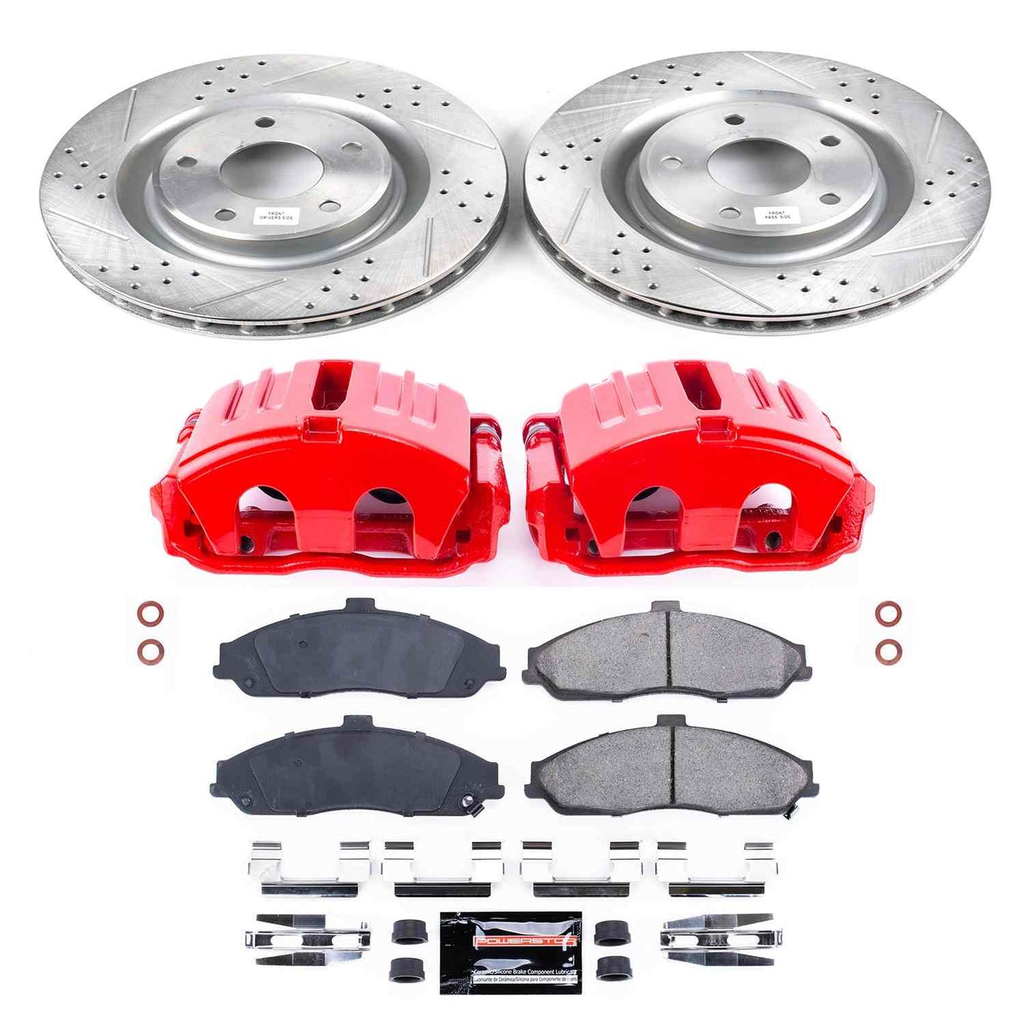 PowerStop Power Stop 05-13 Chevrolet Corvette Z23 Evolution Kit w/ Calipers - Front KC1417B