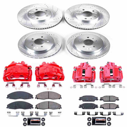 PowerStop Power Stop 03-07 Cadillac CTS Z23 Evolution Kit w/ Calipers - Front and Rear KC1420