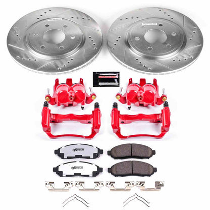 PowerStop Power Stop 05-18 Nissan Frontier Front Z36 Truck & Tow Brake Kit w/Calipers KC142-36