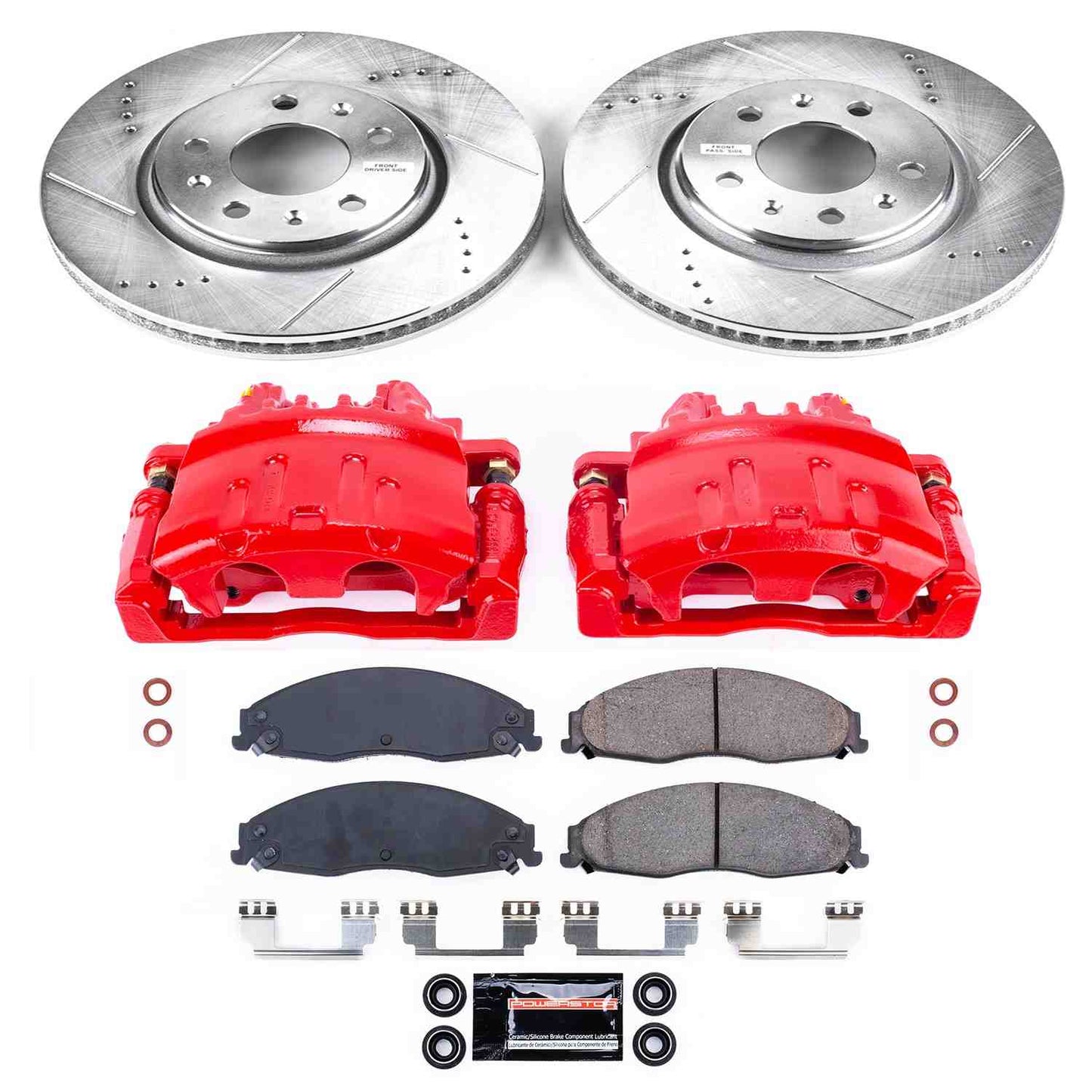 PowerStop Power Stop 03-05 Cadillac CTS Z23 Evolution Kit w/ Calipers - Front KC1423