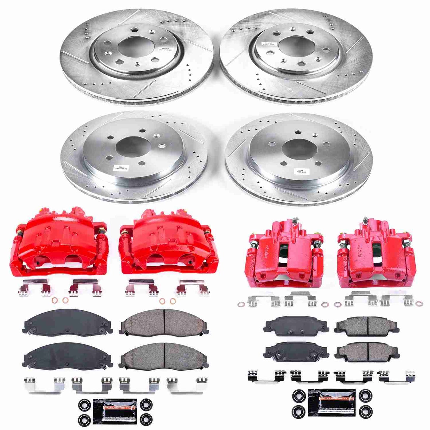PowerStop Power Stop 03-05 Cadillac CTS Z23 Evolution Kit w/ Calipers - Front and Rear KC1424