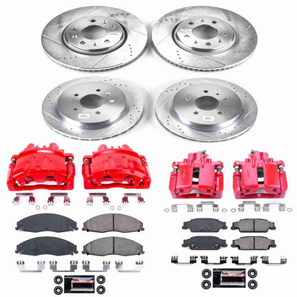 PowerStop Power Stop 03-05 Cadillac CTS Z23 Evolution Kit w/ Calipers - Front and Rear KC1424