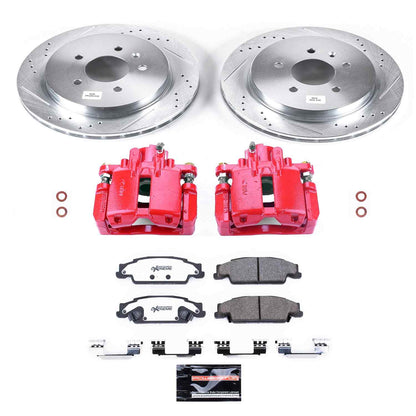 PowerStop Power Stop 03-07 Cadillac CTS Rear Z26 Street Warrior Brake Kit w/Calipers KC1425-26