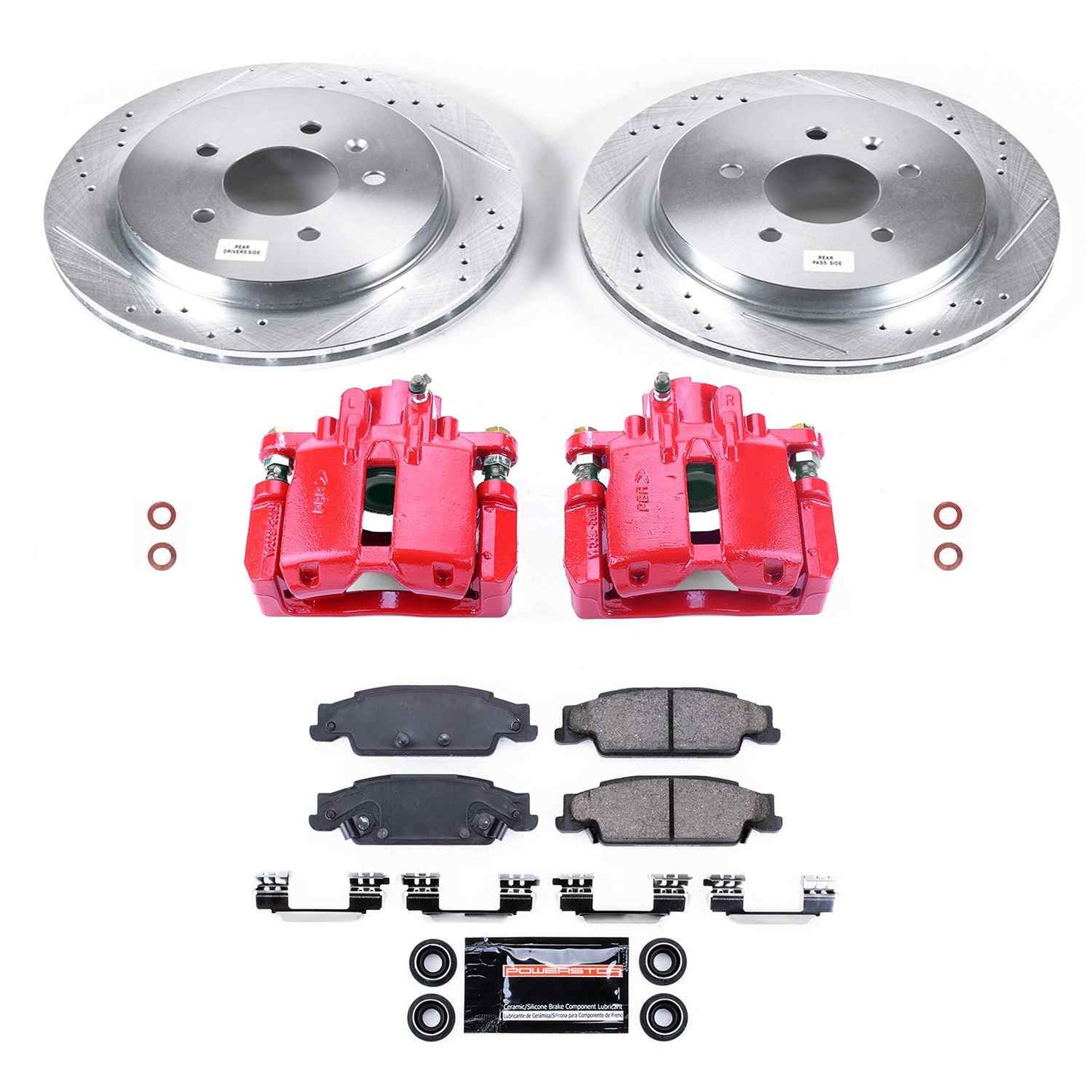 PowerStop Power Stop 03-07 Cadillac CTS Z23 Evolution Kit w/ Calipers - Rear KC1425