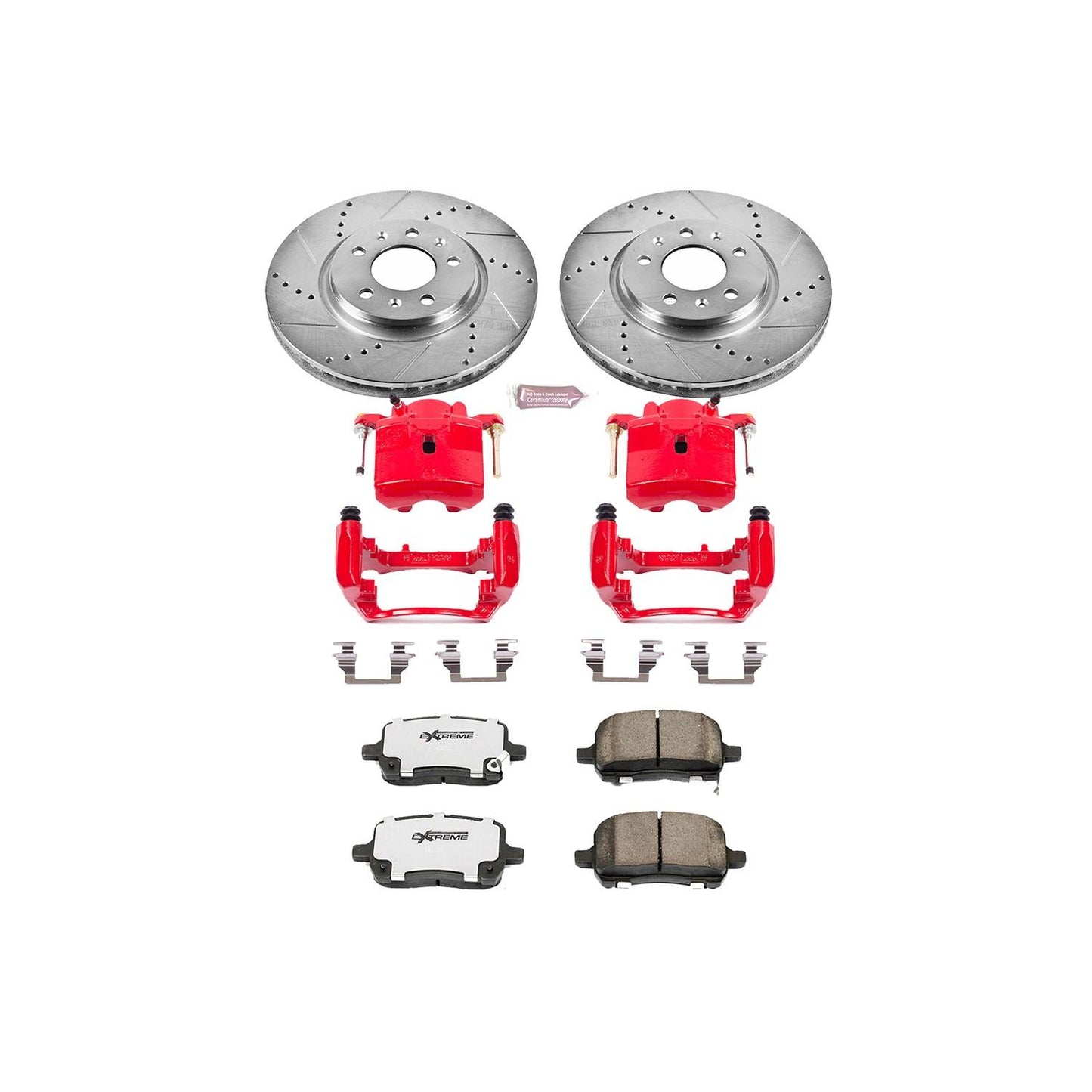 PowerStop Power Stop 06-09 Pontiac Solstice Front Z26 Street Warrior Brake Kit w/Calipers KC1433-26