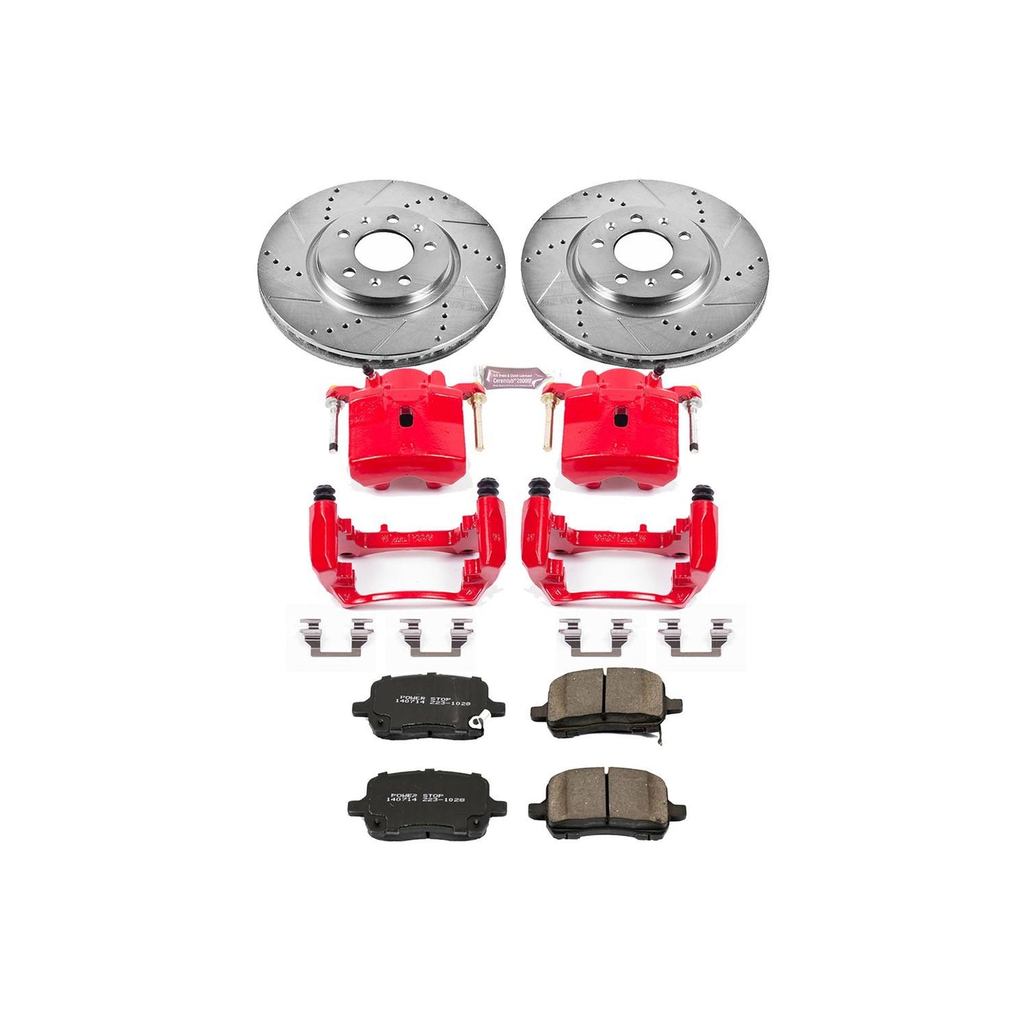 PowerStop Power Stop 06-09 Pontiac Solstice Z23 Evolution Kit w/ Calipers - Front KC1433