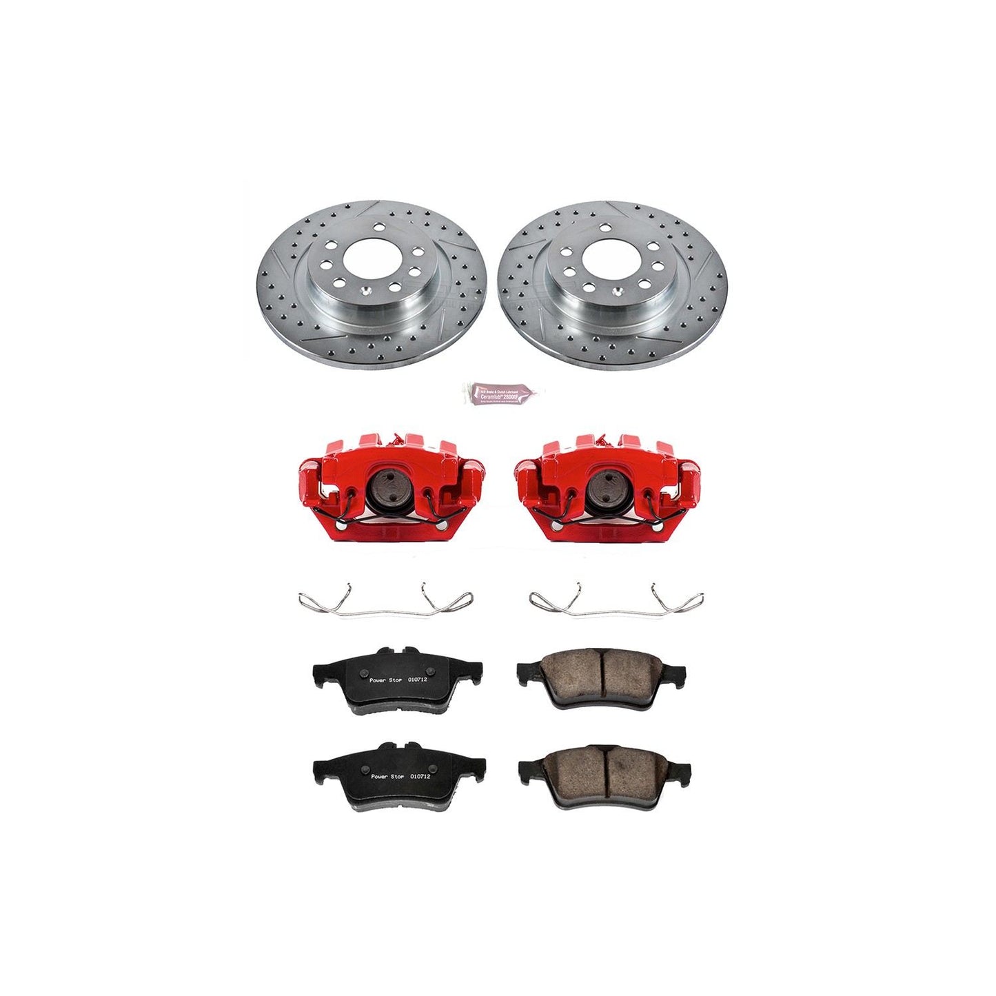 PowerStop Power Stop 06-09 Pontiac Solstice Z23 Evolution Kit w/ Calipers - Rear KC1436