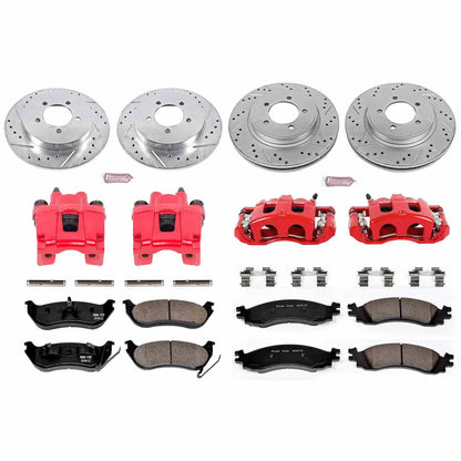 PowerStop Power Stop 06-10 Ford Explorer Z23 Evolution Kit w/ Calipers - Front and Rear KC1443