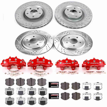 PowerStop Power Stop 06-13 Chevrolet Corvette Z26 Street Kit w/ Calipers - Front and Rear KC1445-26