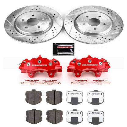 PowerStop Power Stop 06-13 Chevrolet Corvette Rear Z26 Street Warrior Brake Kit w/Calipers KC1446-26