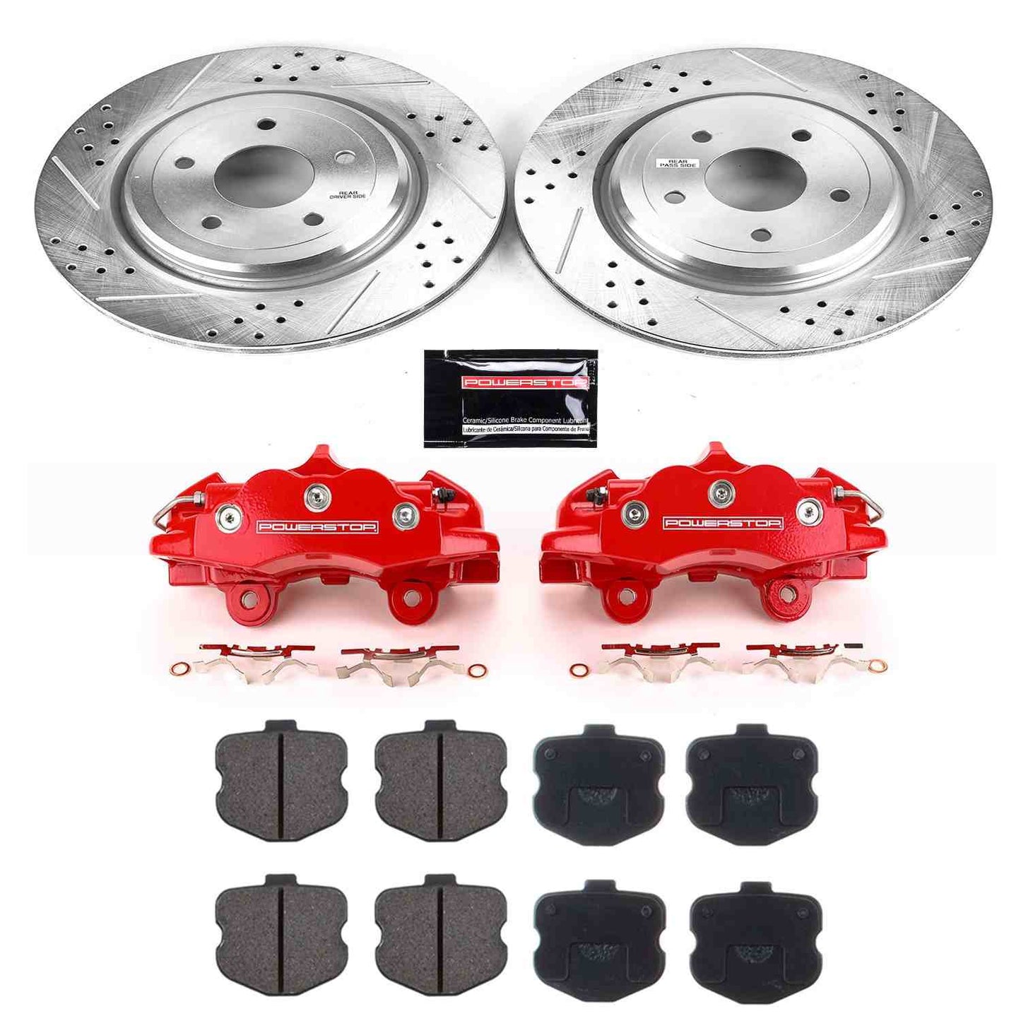 PowerStop Power Stop 06-13 Chevrolet Corvette Z23 Evolution Kit w/ Calipers - Rear KC1446