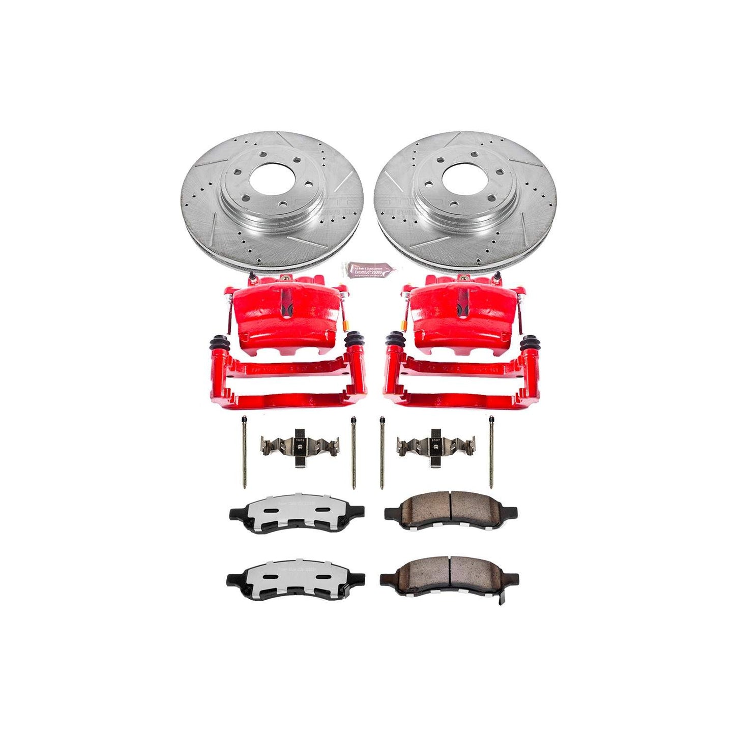 PowerStop Power Stop 06-09 Chevrolet Trailblazer Front Z36 Truck & Tow Brake Kit w/Calipers KC1453-36