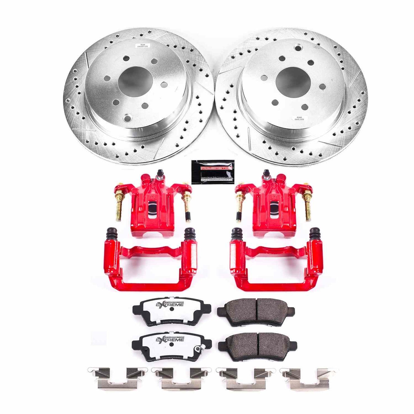 PowerStop Power Stop 05-12 Nissan Pathfinder Rear Z36 Truck & Tow Brake Kit w/Calipers KC147-36