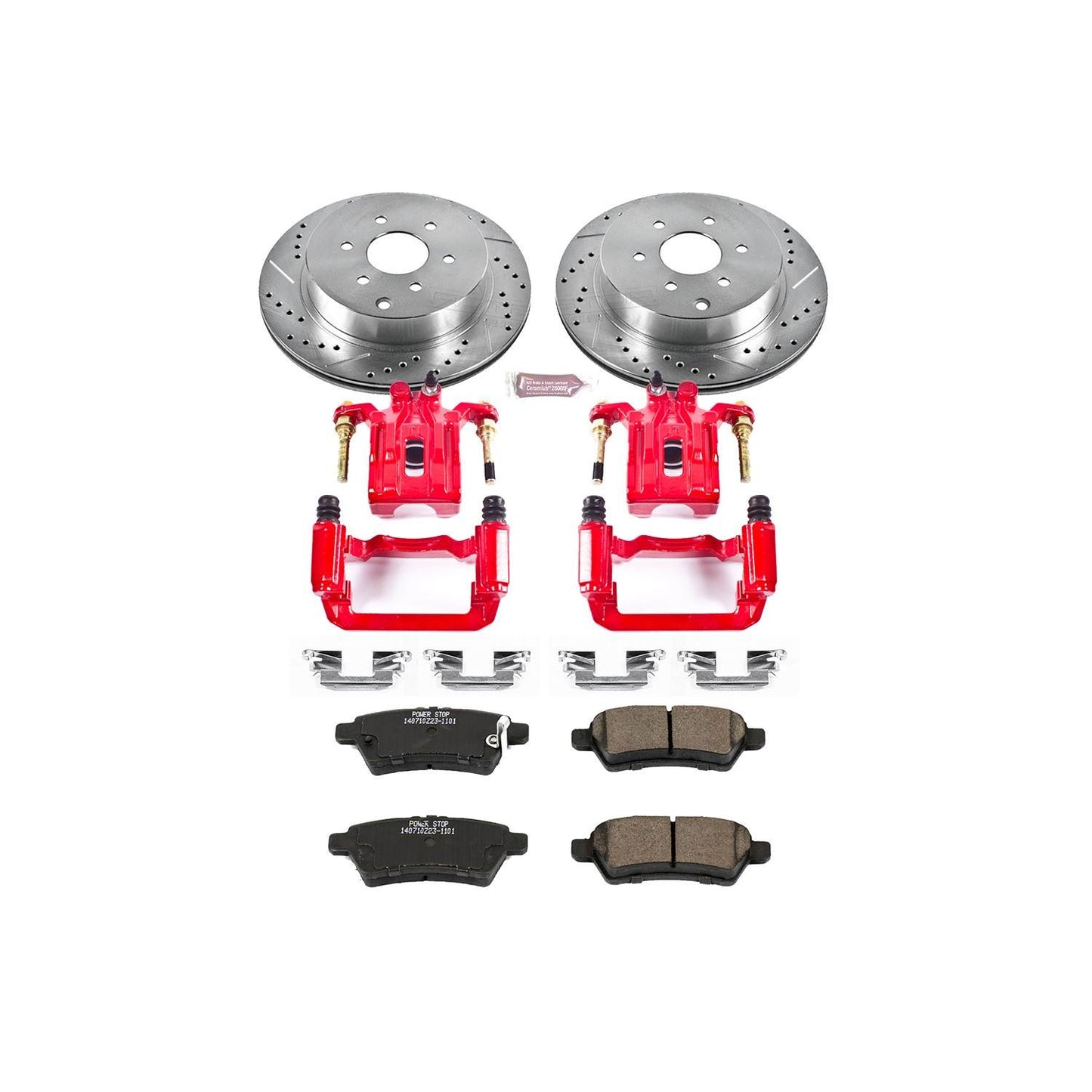 PowerStop Power Stop 05-12 Nissan Pathfinder Z23 Evolution Kit w/ Calipers - Rear KC147