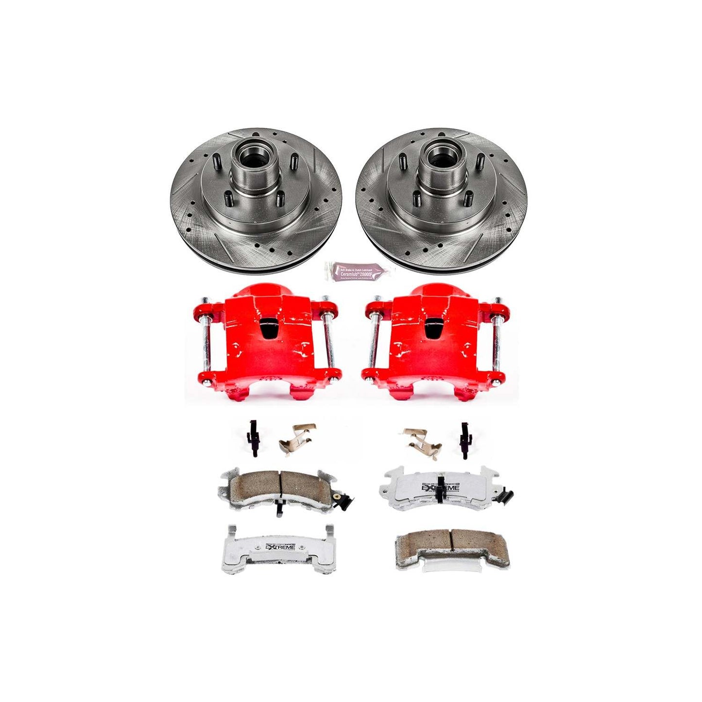 PowerStop Power Stop 82-87 Buick Regal Front Z26 Street Warrior Brake Kit w/Calipers KC1482-26