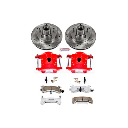 PowerStop Power Stop 82-87 Buick Regal Front Z26 Street Warrior Brake Kit w/Calipers KC1482-26